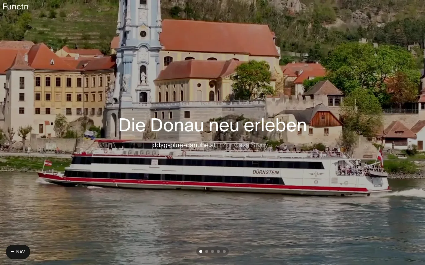 Die Startseite von functn (functn.com) am 10. Oktober 2026