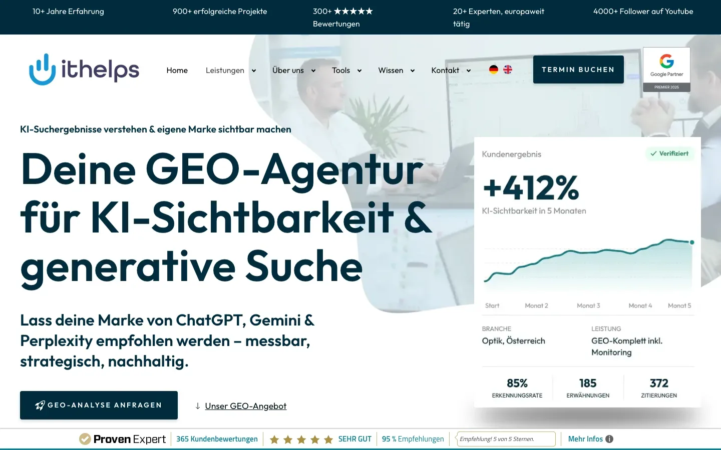 Die GEO-Seite von ithelps Digital (ithelps-digital.com) am 15. Oktober 2026