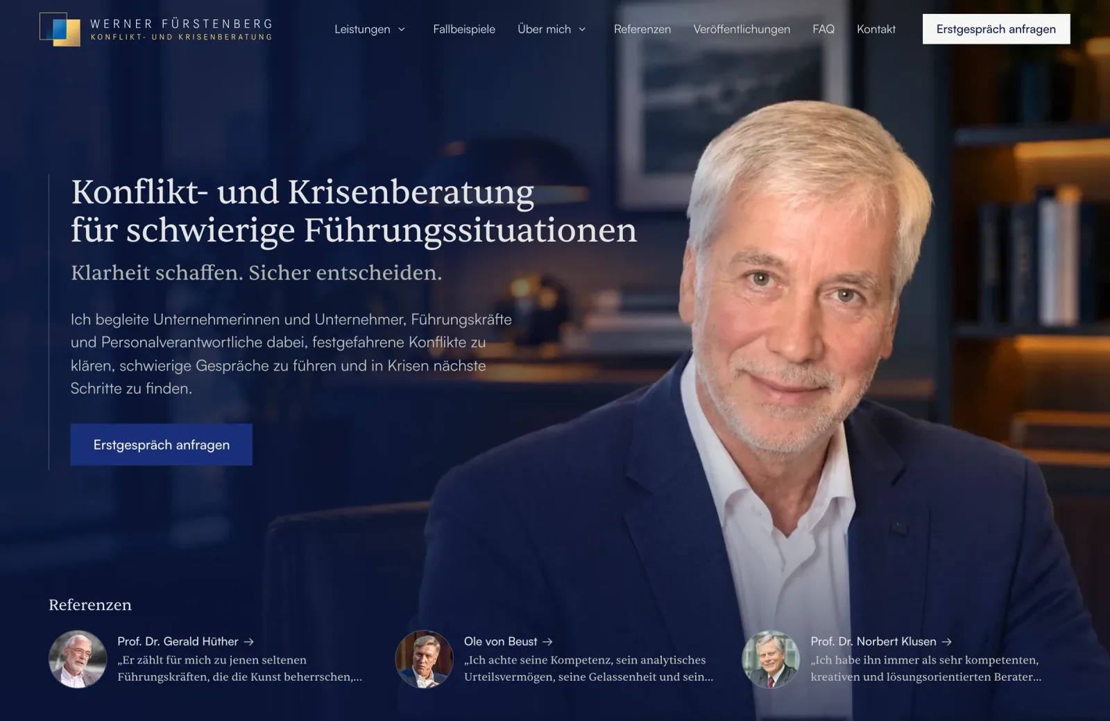 Projekt für Werner Fürstenberg, Ansicht 1